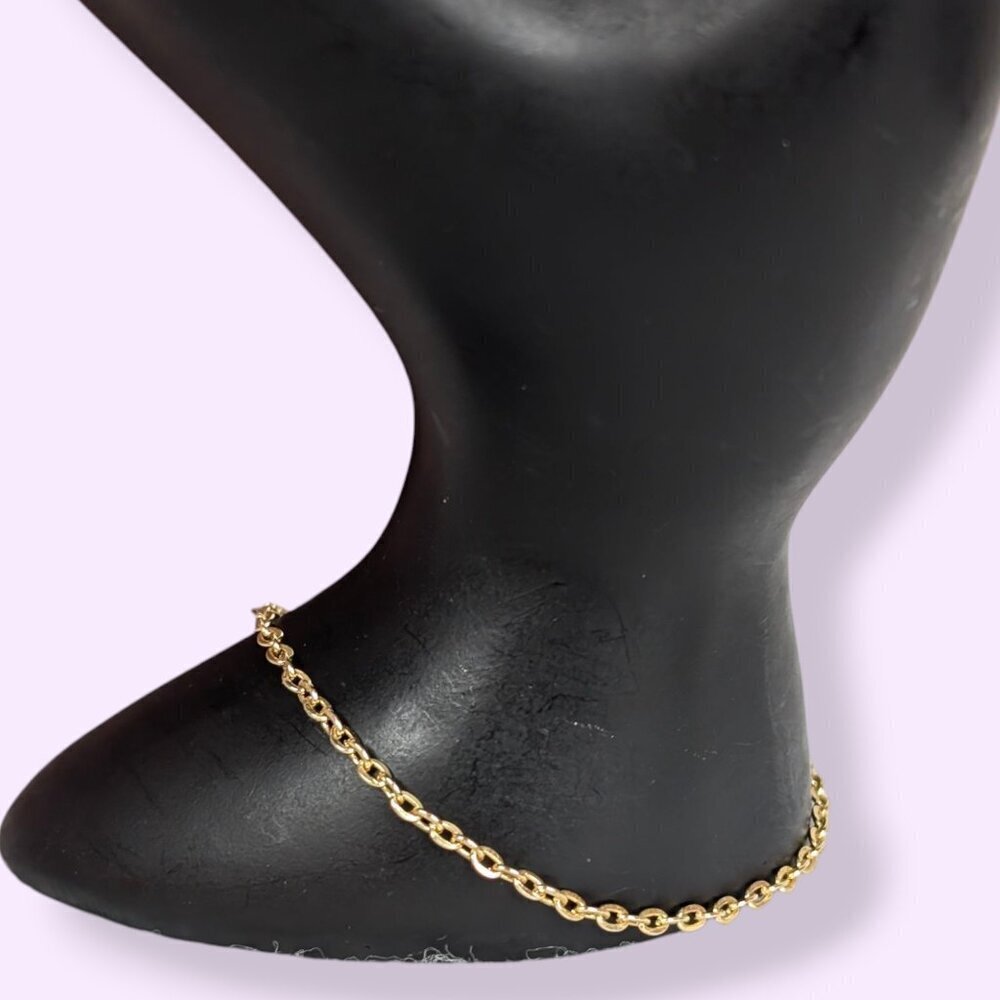 (2/$20) Teeny Gold Tone Handcuff Bracelet - Picture 3 of 5